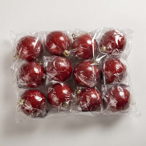 Esfera Roja Glitter x unidad - Imagen 2