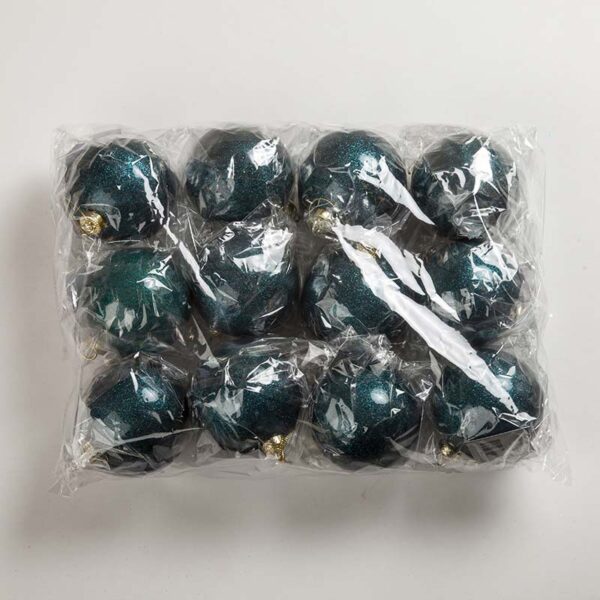 Esfera Verde Oscuro Glitter x unidad - Imagen 2